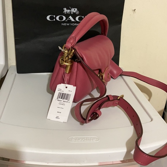 Coach Tabby shoulder bag 18  Rouge pillow  leather - Picture 2 of 13